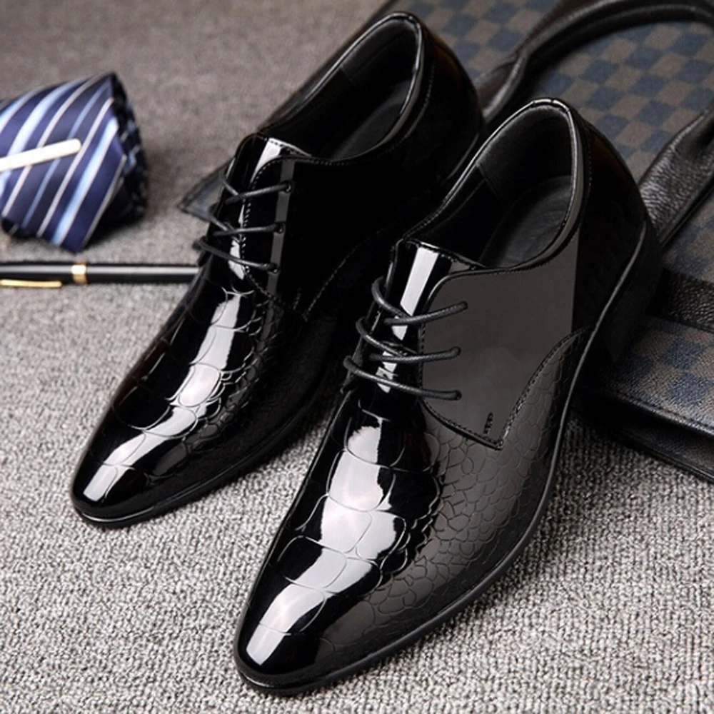 Leather Shoes Pointed Toe Loafers 