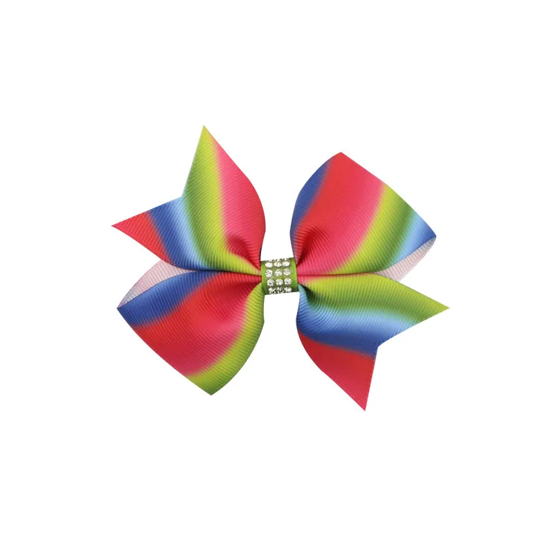 Colors Solid Grosgrain Ribbon Bows Clips Hairpin Girl's hair bows Boutique Hair Clip For Girls Stripe Knot  Bow Kids  Headware Kids Hair Accessories (3)