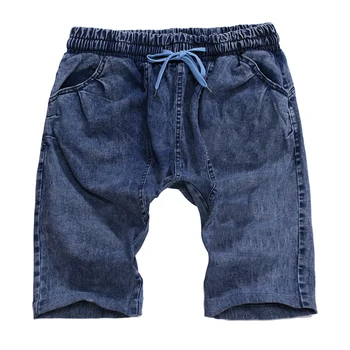 

New Fashion Leisure Men Ripped Short Jeans Brand Clothing Summer 98% Cotton Shorts Breathable Tearing Denim Shorts Male