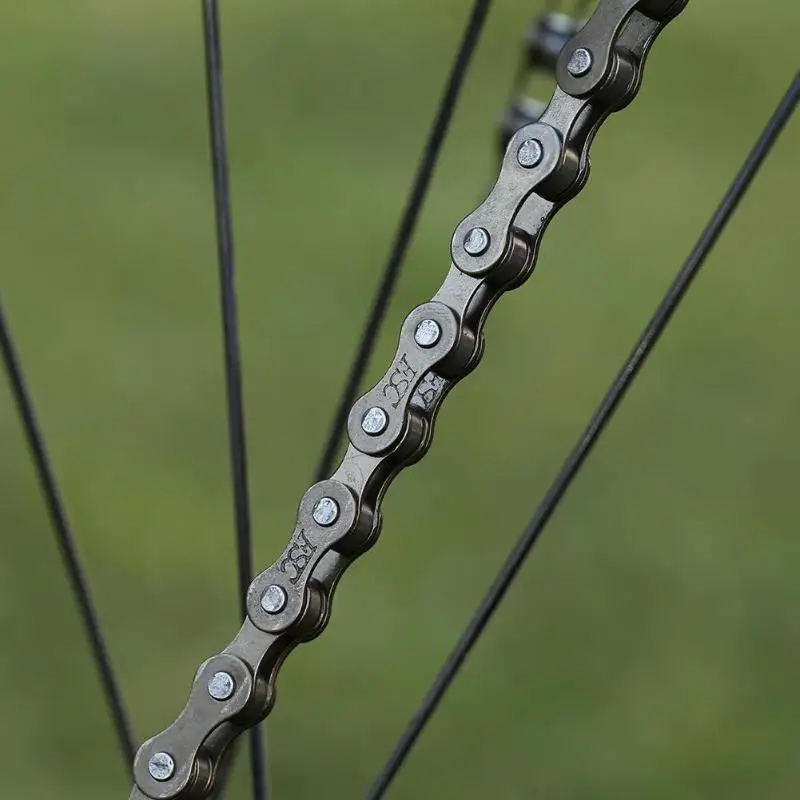 Велосипедная цепь 102 звеньев одиночный мотоцикл стальная цепь для фиксированной передачи
