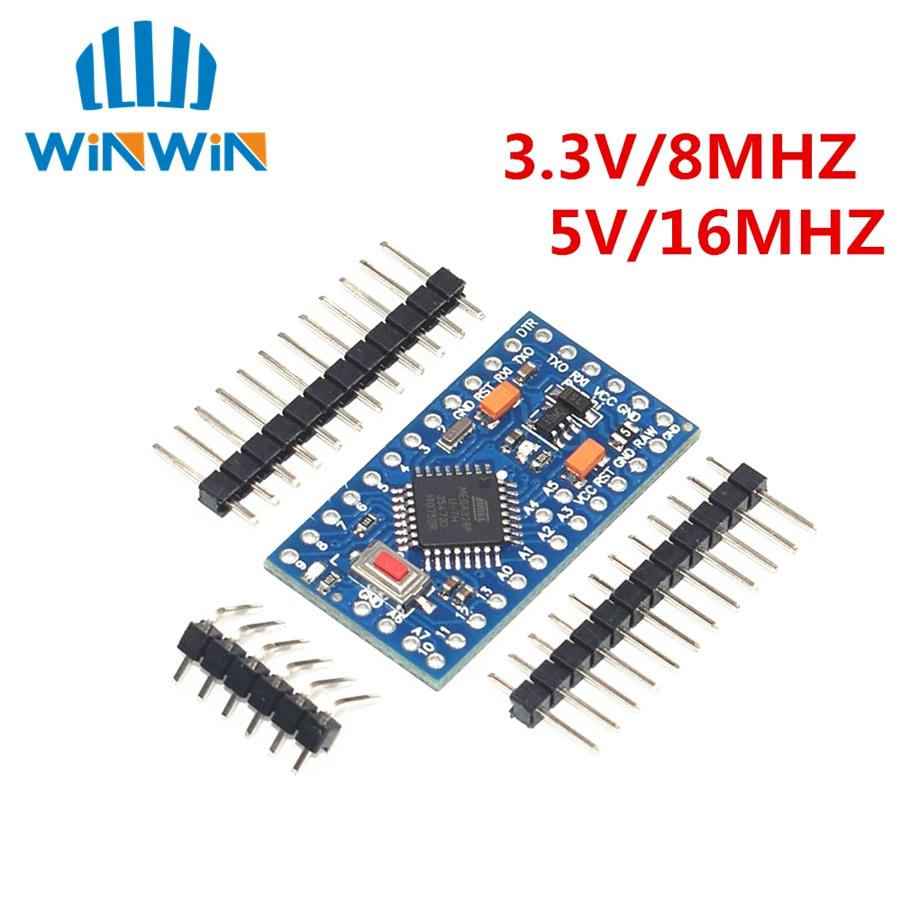 100 шт./лот Pro Mini 328 Mini 3,3 V/8 M 5 V/16 M ATMEGA328 ATMEGA328P-AU 3,3 V/8 MHz 5 V/16 MHZ для Arduino