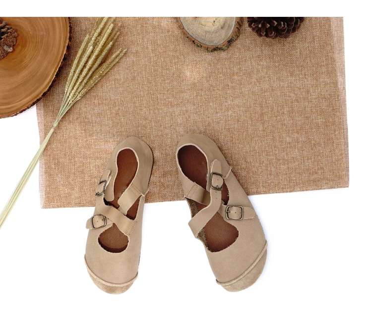 Careaymade-Весенняя натуральная кожа античный пояс ручной работы с пряжкой тонкие туфли в стиле mori girl стильная обувь