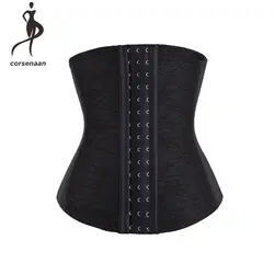 Черный женский тренировочный Эластичный Пояс Cincher Firm Compression Shapewear кружевной корсет пояс 884