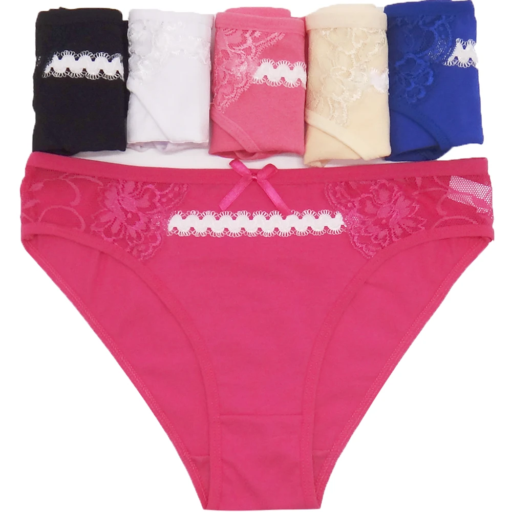 Pack of 600 Solid Cotton Lady Panties Women Short Brief Underwear Hot