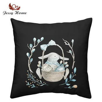 

Cute Cartoon Cushion Cover Animal Koala Rabbit Print Square Pillowcase Kids Pillow Cover housse de coussin Throw Pillows D15