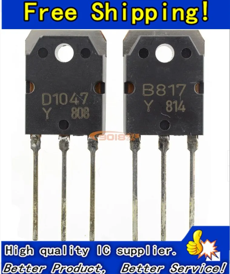 Бесплатная доставка 5 пар 2 sd1047 2SB817 (D1047 B817) Силовые транзисторы 10 шт.|Запасные