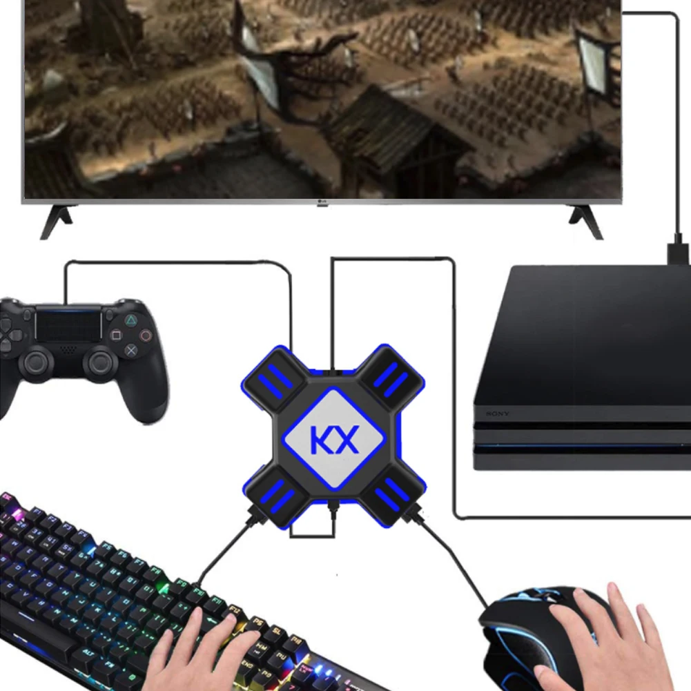  Keyboard Mouse Converter Gamepad Controller Adapter Support Major Mainstream Handles Keyboard Mouse