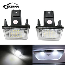 2 шт./компл. hausnn LED Номерные знаки для мотоциклов лампа 18smd белый Цвет замены для Peugeot 206 207 306 307 308 406 407 партнер
