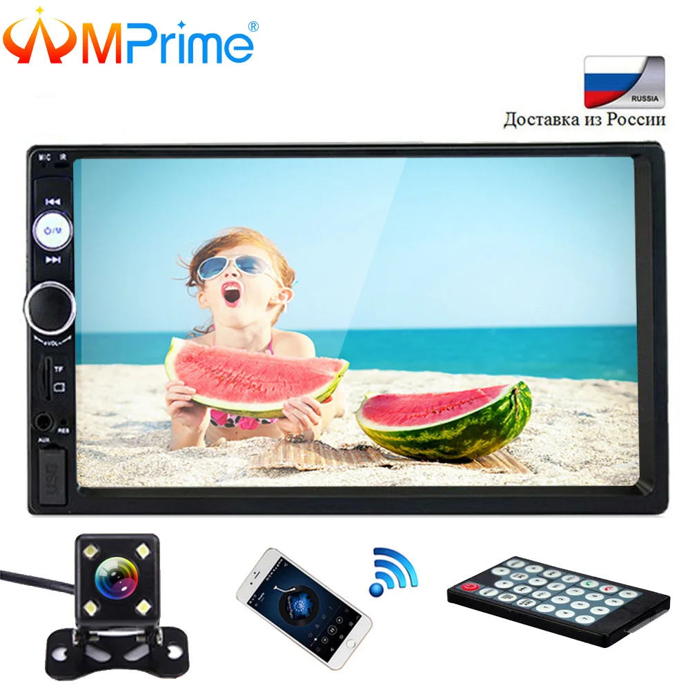 

AMPrime 2din Car Radio 7" MP5 Player Touch Screen SD/FM/MP4/USB/AUX Bluetooth Multimedia USB 2 Din Autoradio Car Backup Monitor