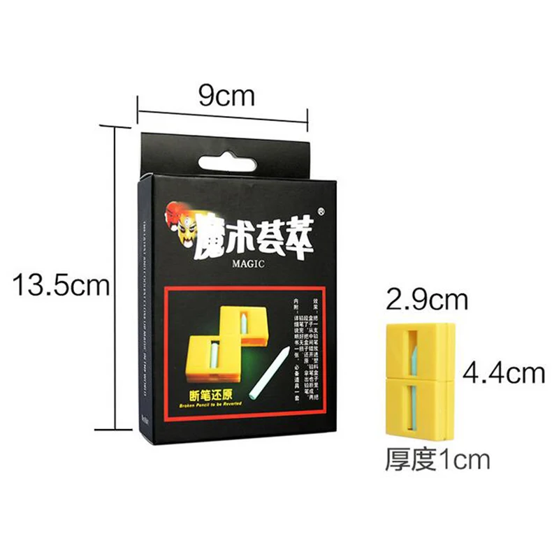 Сломанный карандаш, восстанавливающий магический трюк, Зиг-заг, карандаш для возврата, магический трюк с крупным планом, трюк для детей, подарок 81488