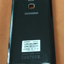 Используется защитный Батарея чехол+ стекло камеры Для Doogee Y6 Пианино черный 5.5 ''HD mtk6750 Восьмиядерный