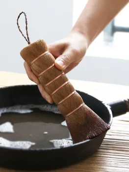 

Natural Palm Wash Pan Brush Pot Cleaning Tools Kitchen Non-stick Pot/Bowl Soft Bristles Brush Easy to Use Friendly Material