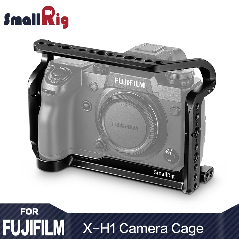 

SmallRig For Fujifilm xh1 Camera Cage For Fujifilm X-H1 Form Fitting Feature W/ Nato Rial Built-in QR Arca Swiss plate 2123