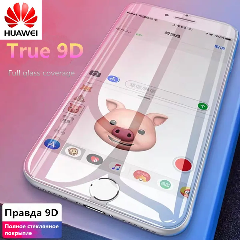 9D полное покрытие защитное закаленное стекло для huawei P20 P30 Pro lite Nova 3 4 2i honor V8 V9 Play V10 V20 Защитная пленка для экрана