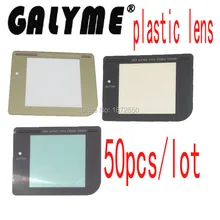 50 шт./лот Горячая 3 цвета выбрать замену пластиковые экранные линзы подходят GameboyGB GBO DMG GBP цвет заранее Карманный замена панели