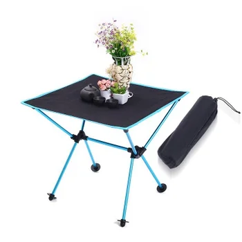 

Durable Hiking Folding Table Travel Park Stable Outdoor Aluminium Alloy Ultra-light Desk BBQ Adjustable Portable Table LY140