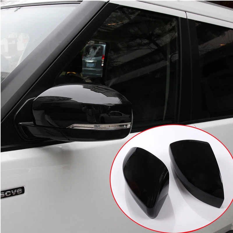 

Gloss black For Range Rover Sport RR Sport 2014-17 ABS Plastic Side Rearview Mirror Cover Trim For Landrover Discovery 4 2010-16