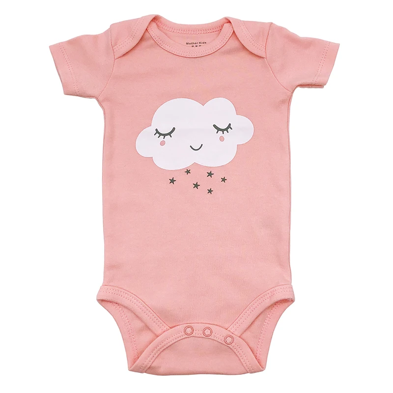

fashion Summer Baby girl Bodysuits Short Sleeves Newborn Clothes Cotton O-Neck Infant Jumpsuit Cartoon kids clothing set