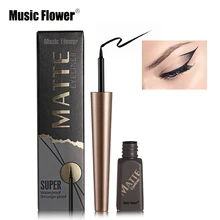 Бренд Music Flower Smudge-proof Liqiud карандаш для подводки глаз долговечный делимитация черный матовый подводка для глаз век Быстросохнущий макияж