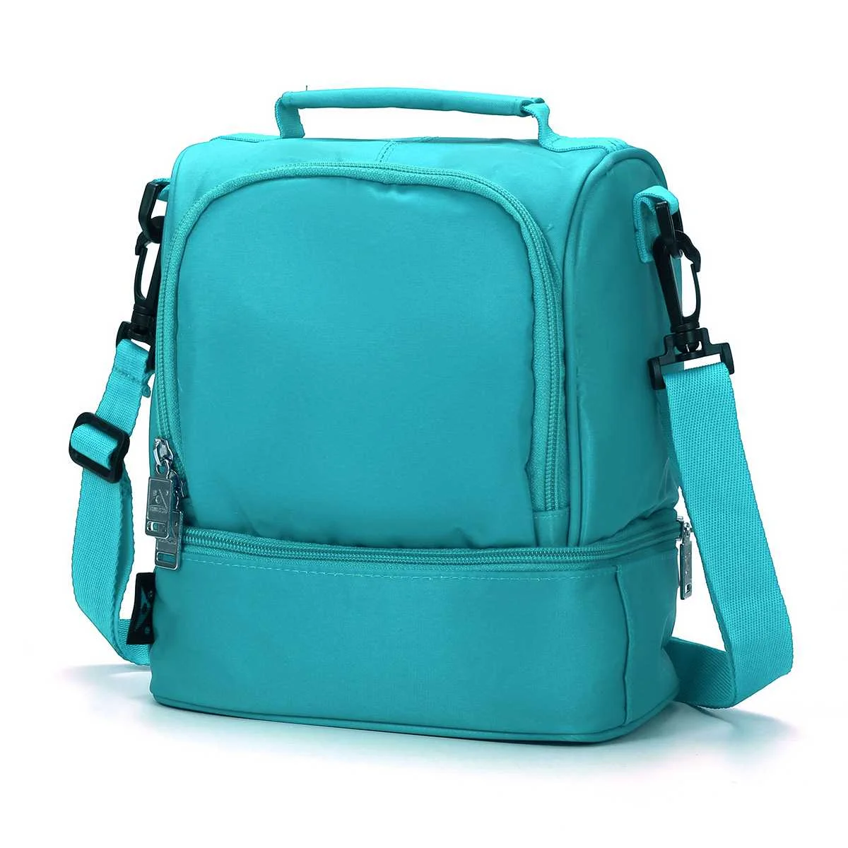 

Portable 8L Insulated Lunch Bag Cool Dual Compartment Picnic Shoulder Carry Storage Bag Box Handbag Waterproof Large Capacity