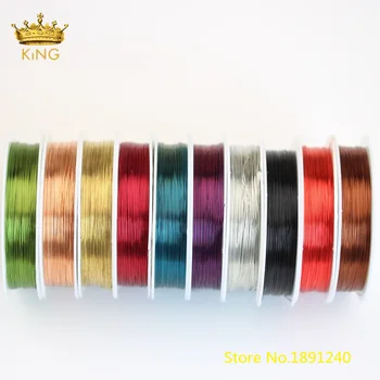 

5rolls 0.3mm Copper Wire Findings,Random Color Sale Copper Winding Wire Wrapped Handmade Jewelry Making DIY Accessories YT124