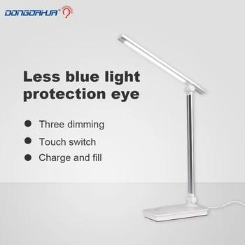 

LED Table Lamp Touch USB Office Desk Lamp 5W Flip Folding Table Light Dimming Reading Desk Light for Desktop