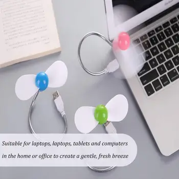 

Mini USB fan gadget flexible and suitable for laptop PC notebook high quality for laptop desktop computer silent small fan