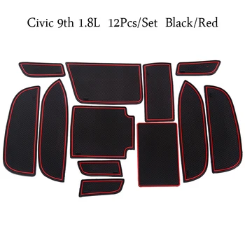 

Non-slip Car Interior Door Gate Slot Mats Cup Holder Pads For Honda Civic 9th 1.8L Accessories Door Groove Mat