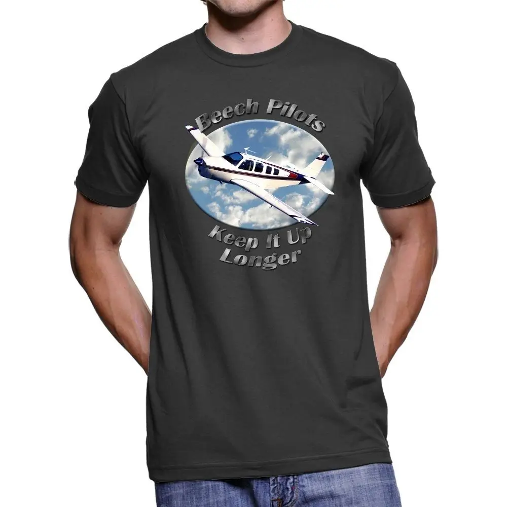 2019 New Summer Fashion Men Tee Shirt Beechcraft A36