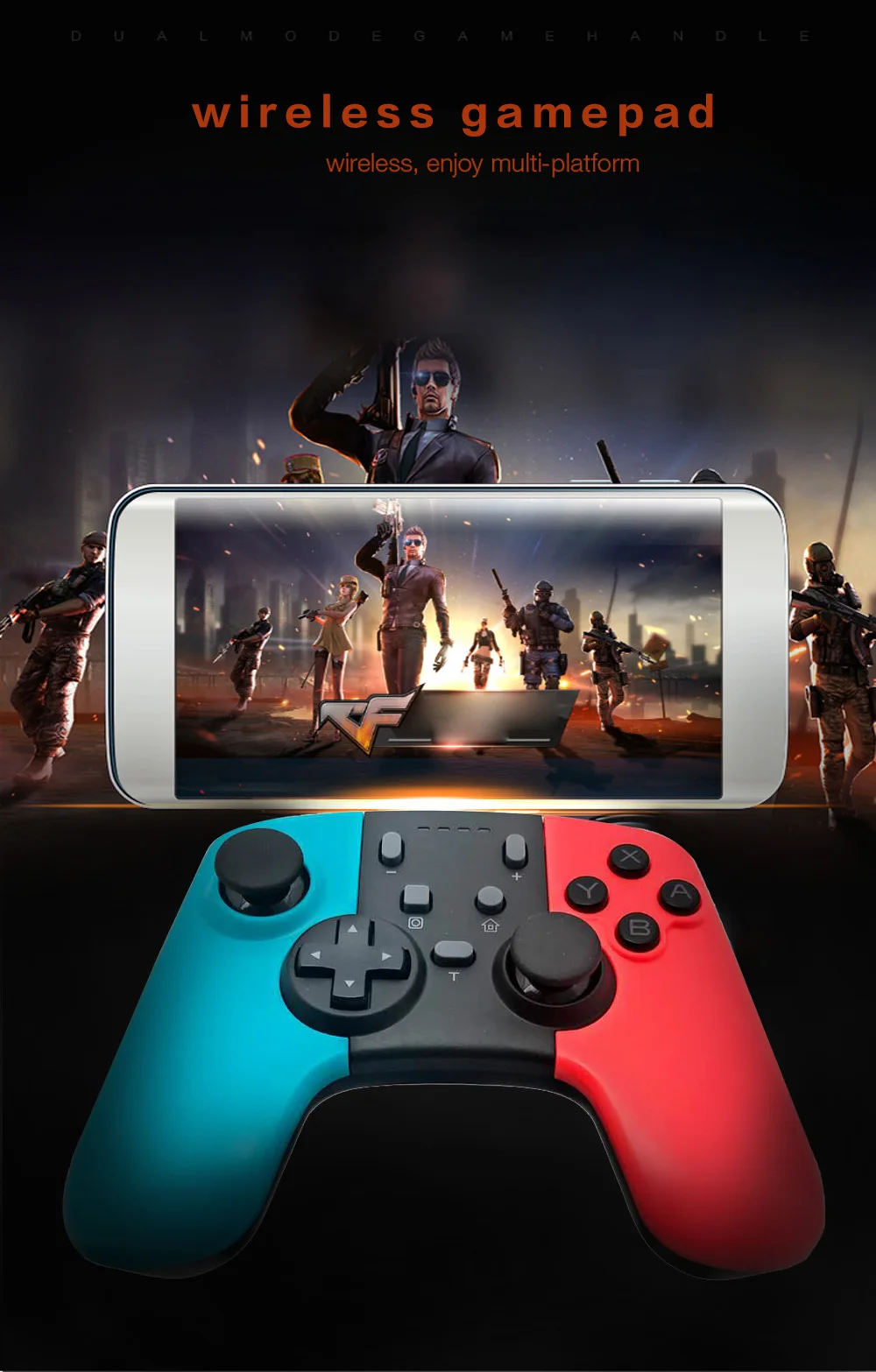 VIGRAND Wireless Bluetooth Pro Game Controller Gamepad Joypad Remote for Nintend Switch Console Gamepads Joystick Gift Box