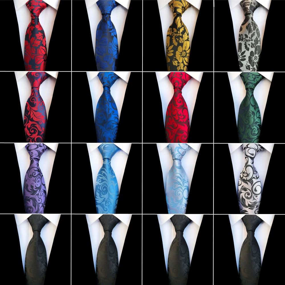 На каблуке высотой 8 см и Для мужчин классический галстук шелковый галстук из жаккардовой ткани в полоску с цветочным рисунком и с Cravatta Галстуки Шея галстук-бабочка мужской деловой, для жениха аксессуары для галстуков
