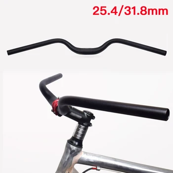 

MUQZI 3Root MTB Bicycle Bike Swallow-shaped Handlebar 31.8MM/25.4MM Cyling Retro Aluminum Alloy Handlebar Black Bicycle Parts