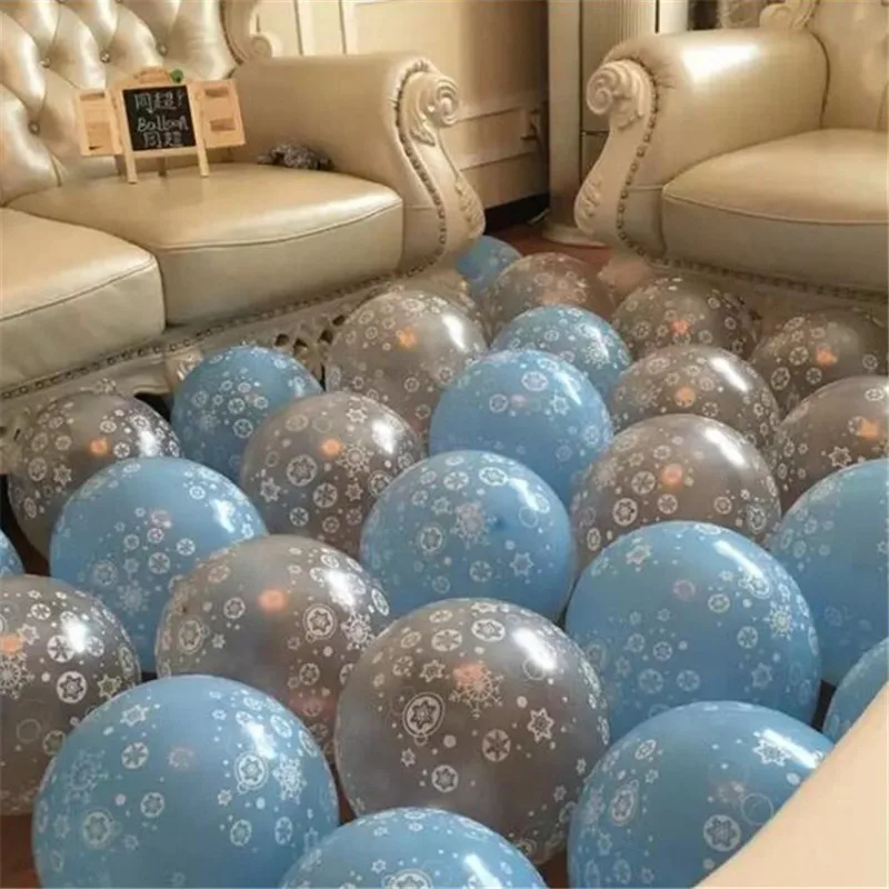 

40pcs/lot 12inch Globos Christmas snowflake Latex Balloons Inflatable toys Wedding balloons Christmas Decorations Party Supplies