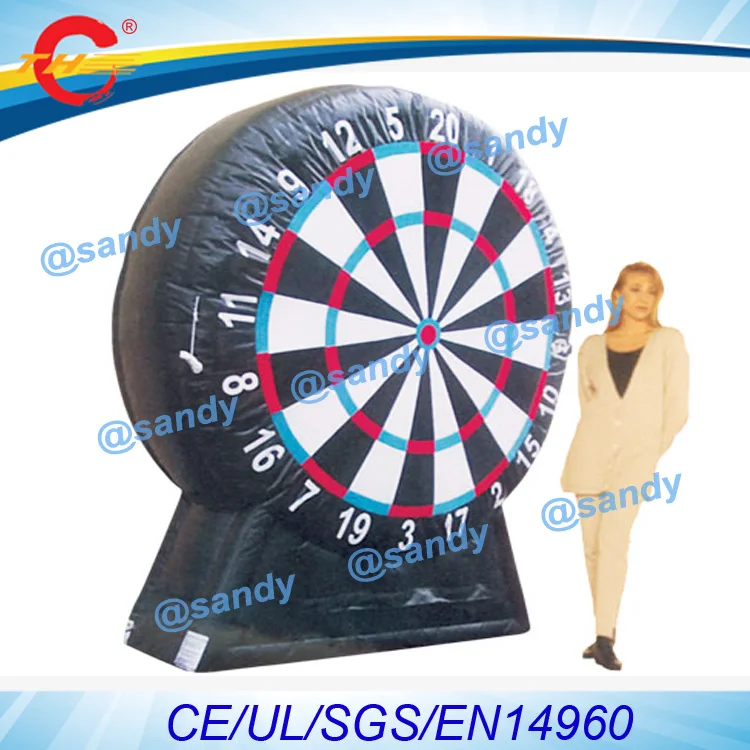 free air ship,single side dart throw target carnival game inflatable