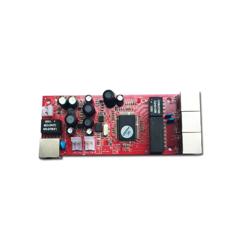 Módulo de Switch de Rede Mbps Oem Odm 4 Port Ethernet Poe Ieee802.3af Switch 10 - 100 1000 - Image 3