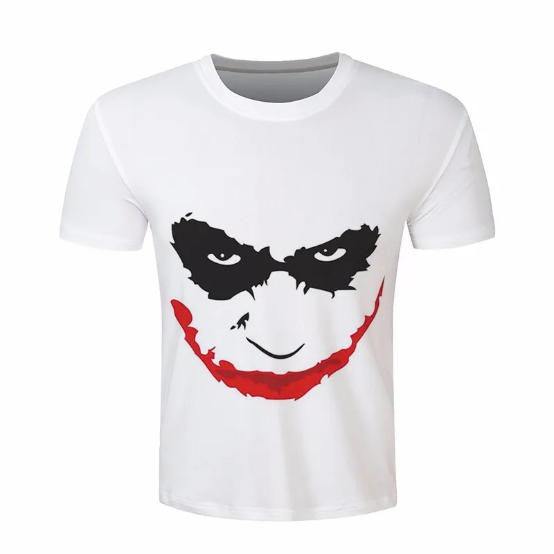 Summer-2017-Funny-Printed-T-shirts-Men-Joker-Shirt-Bat-man-White-Casual-Comics-Skate-Harajuku