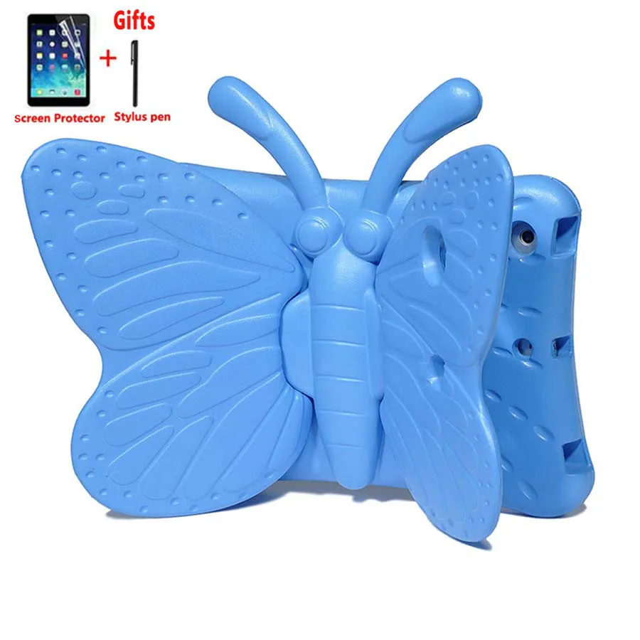 3D butterfly Shockproof Stand Case For iPad 2 3 4 Childen Kids EVA Cover for 2/3/4 Tablet funda + Film | Компьютеры и офис