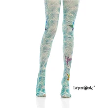 Принцесса сладкий Лолита колготки Южная Корея Лолита пасторальный Sen женский веер искусство зеленый Колибри штамп tight 140D panyhose LWK43