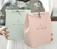 

Pantone Color Printing Pretty Portable Paper Bag With Logo Hot Stamping