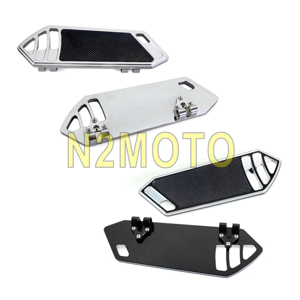 

Black Chrome Motorcycle Foot Peg Board Footrest Passenger Diver Floorboards for Harley Touring Softail 1984-2015