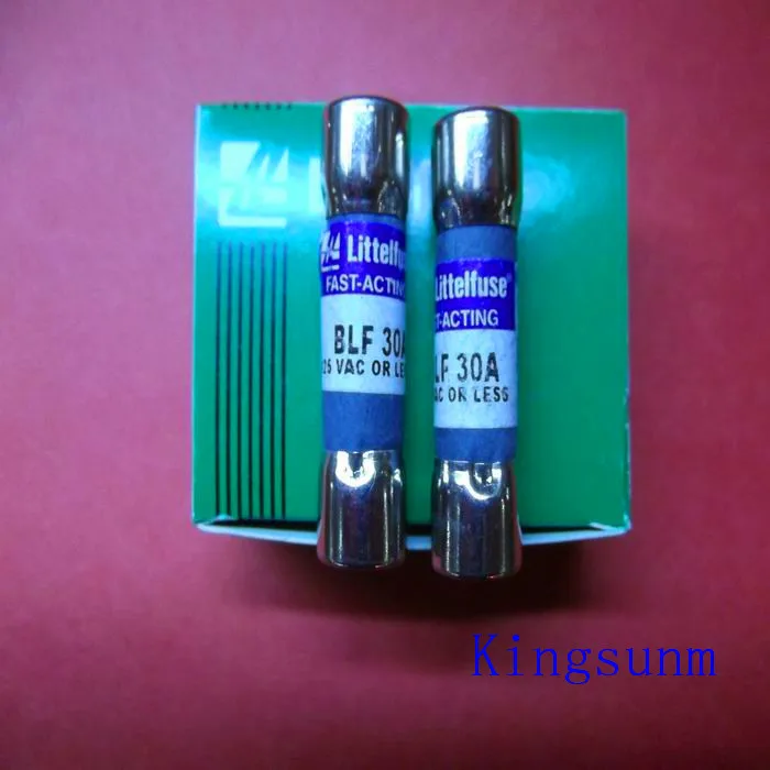Бесплатная Доставка 10 шт. BLF 30 Американский Littelfuse предохранитель/предохранитель 10*38 натуральная 30A 125 В