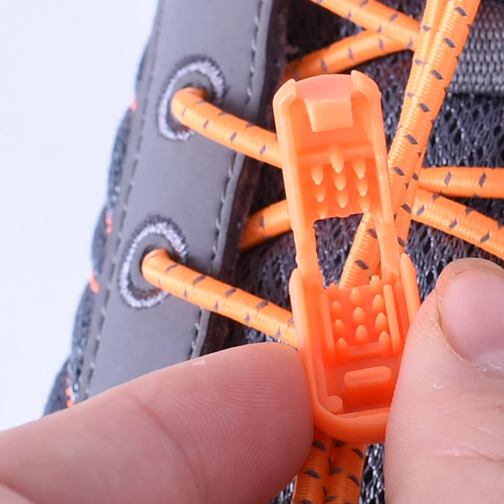 Светоотражающие шнурки для бега, походные, видимые, ленивые, безопасные шнурки для обуви, круглые эластичные шнурки