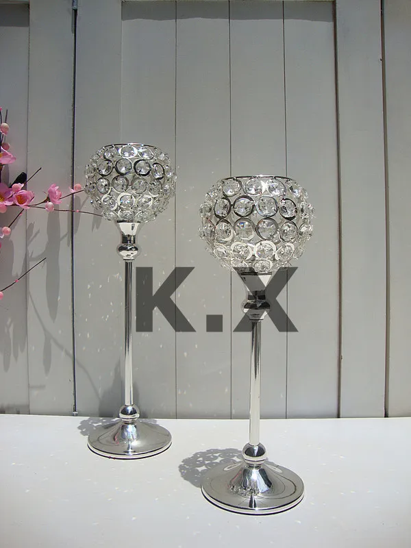 Wedding Centerpiece K9 Crystal Candle Holder Door to Door Free Shippingin Party DIY Decorations