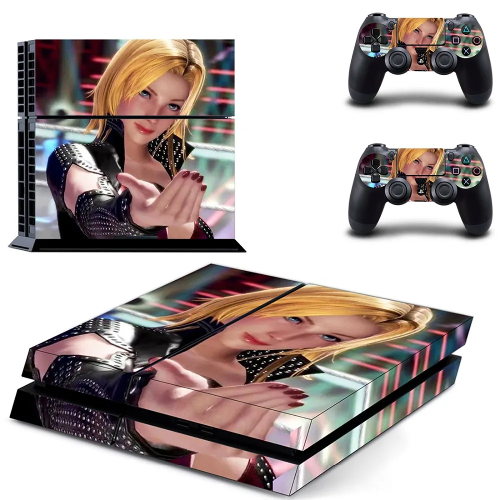 6 наклеек из кожи PS4 Dead or Alive Виниловая наклейка для консоли Playstation 4 и 2