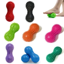 8 цветов арахисовая форма Спорт фитнес-мяч для массажа снятия стресса тела ПВХ устойчивый для ног колючий массажер триггер точка для ног