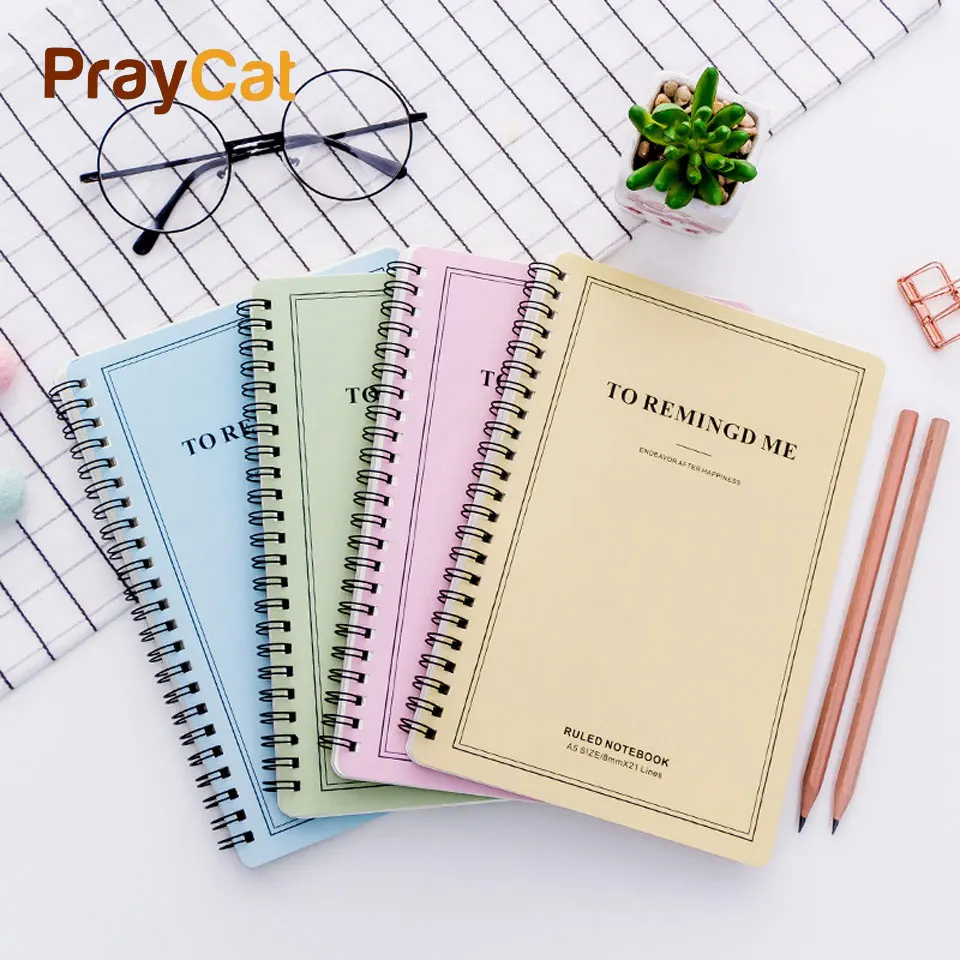 A5 Notebook Week Planner Agenda Blank Horizontal Notepad School