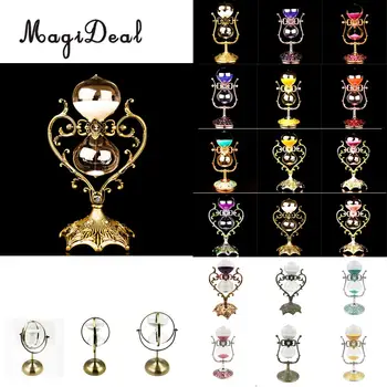 

15/30/60 Minutes Luxury Metal Hourglass 360 Rotating Sand Timer Home Decoration - #2