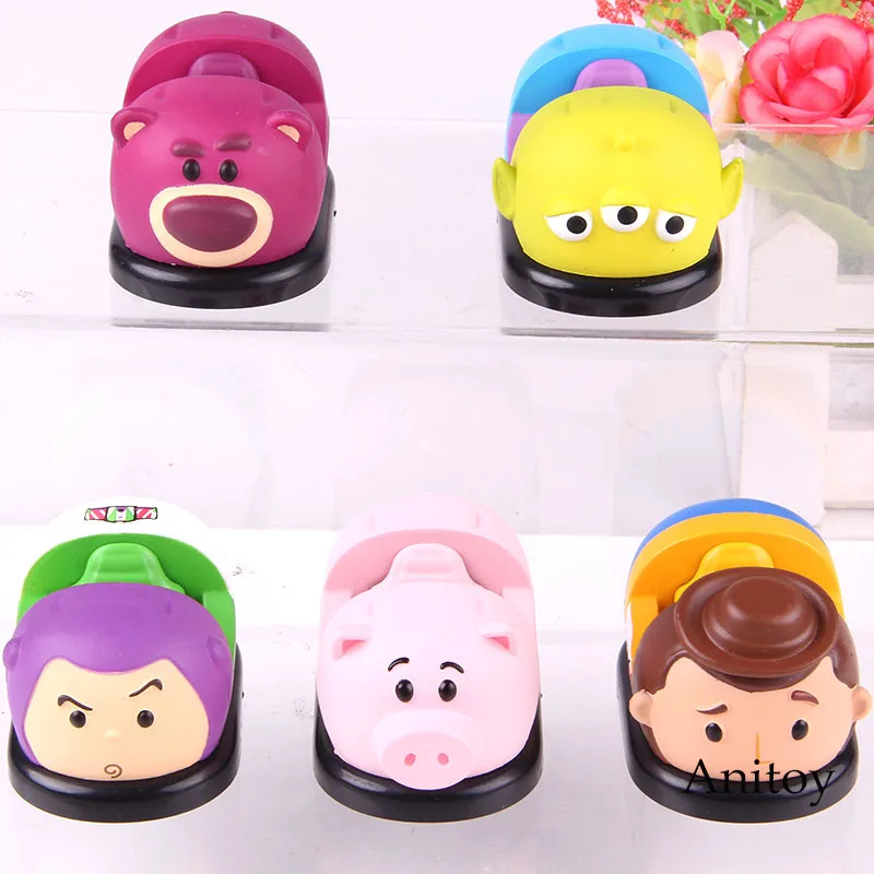 

Pull Back Car Buzz lightyear Woody Alien lotso Hamm Figure Action Toy Story 4 PVC Collection Model Toy 5pcs/set