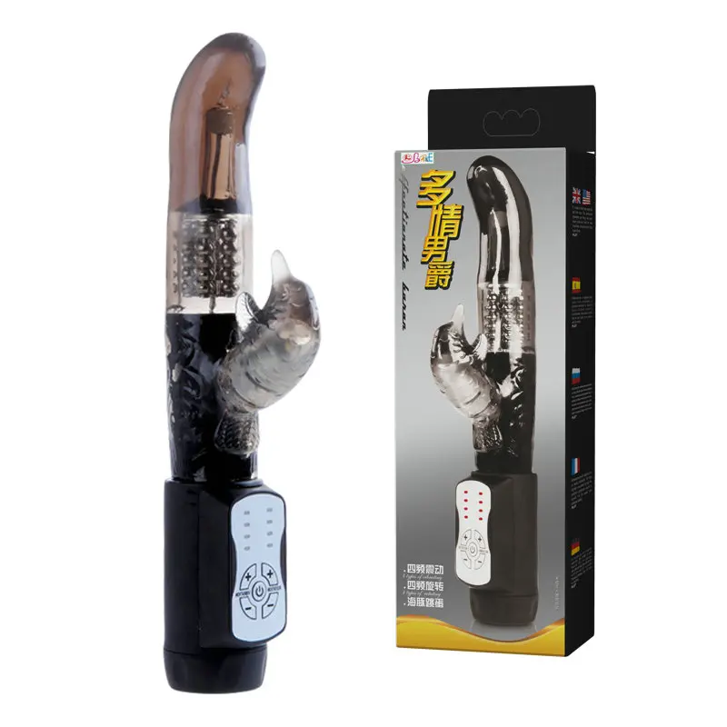  Baile Dolphin 4 Modes Vibration & Rotation G-Spot Rabbit Sex Vibrator for Women Clitoral Massager Sex Toys Erotic Sex Products 