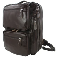 4USE мужской школьный рюкзак из натуральной кожи, сумка для ноутбука, мужская кожаная дорожная большая сумка, сумка через плечо, черный, коричневый